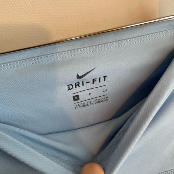 Nike Womens Yoga Core Vinyasa 7/8 Pants Leggings Blue Rainbow Stripe Small - Picture 6 of 9